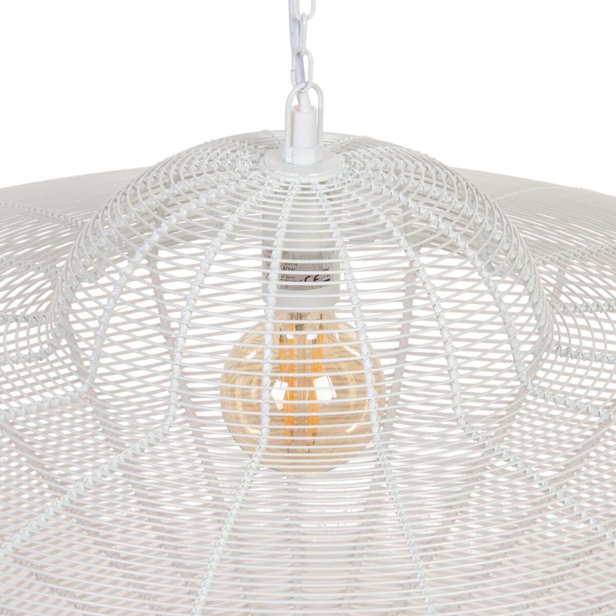 Loftslampe Metal Hvid 80 x 80 cm